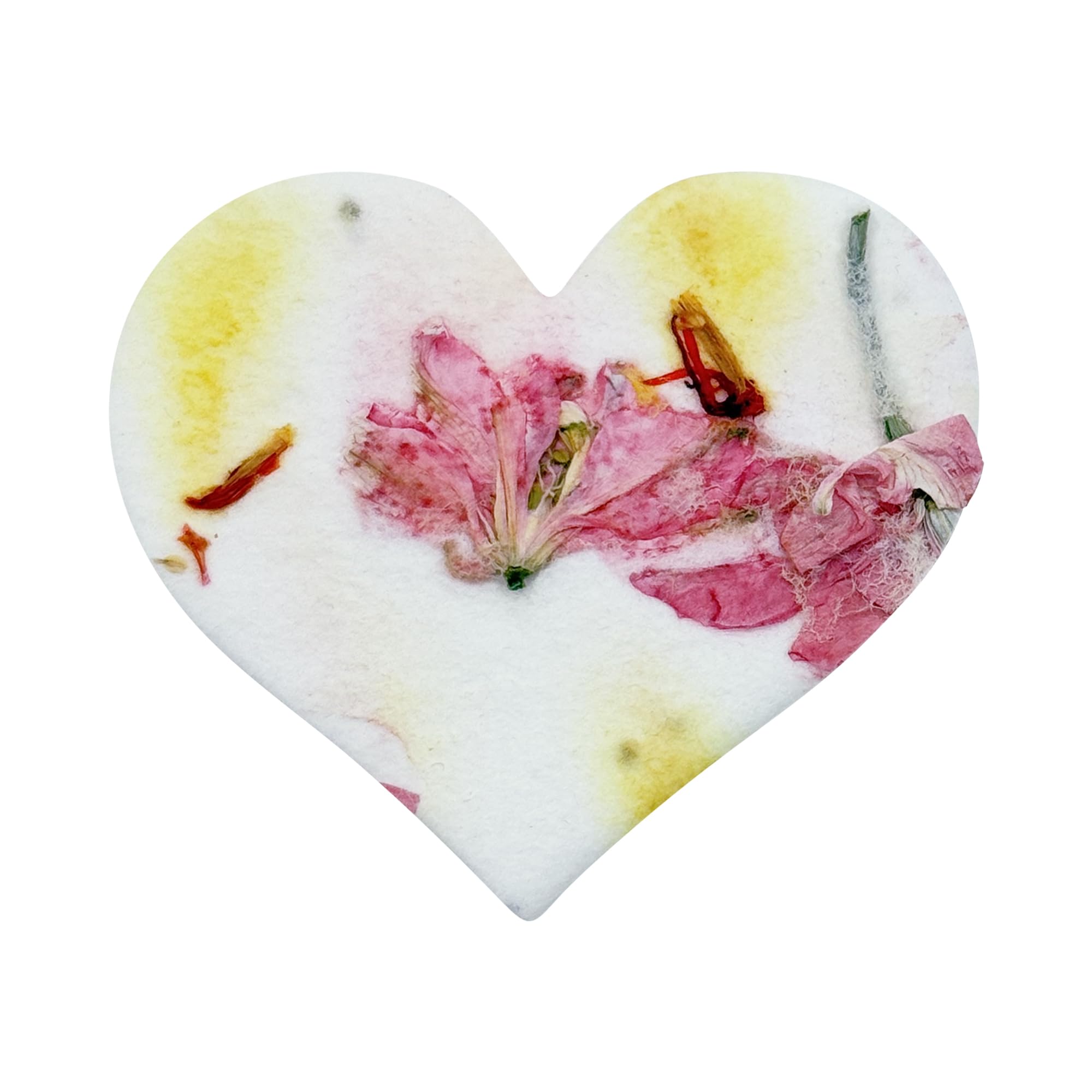 Seed Bloom small pink-yellow heart seed paper ready to plant