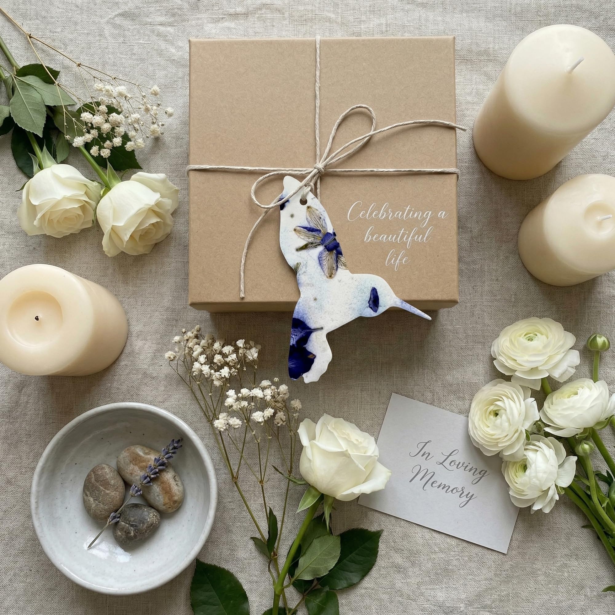 Seed Bloom memorial gift close-up with personalized memory space
