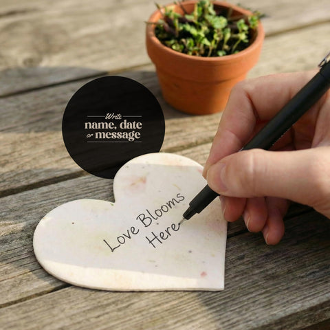 Wildflower seeds ready to bloom from Seed Bloom hearts