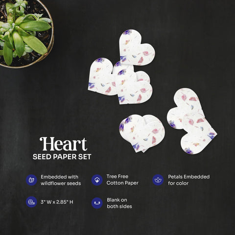 Seed Bloom writable heart surface for personalized messages.