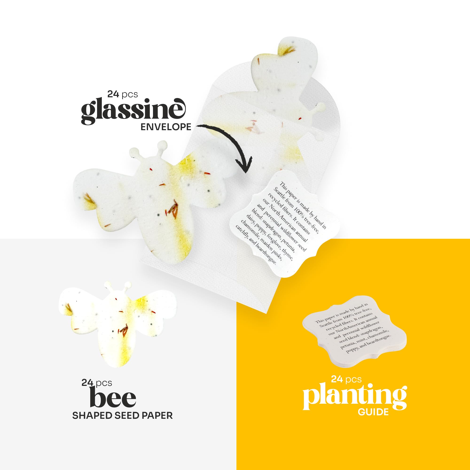 Seed Bloom writable seed paper envelope enables personalized favors