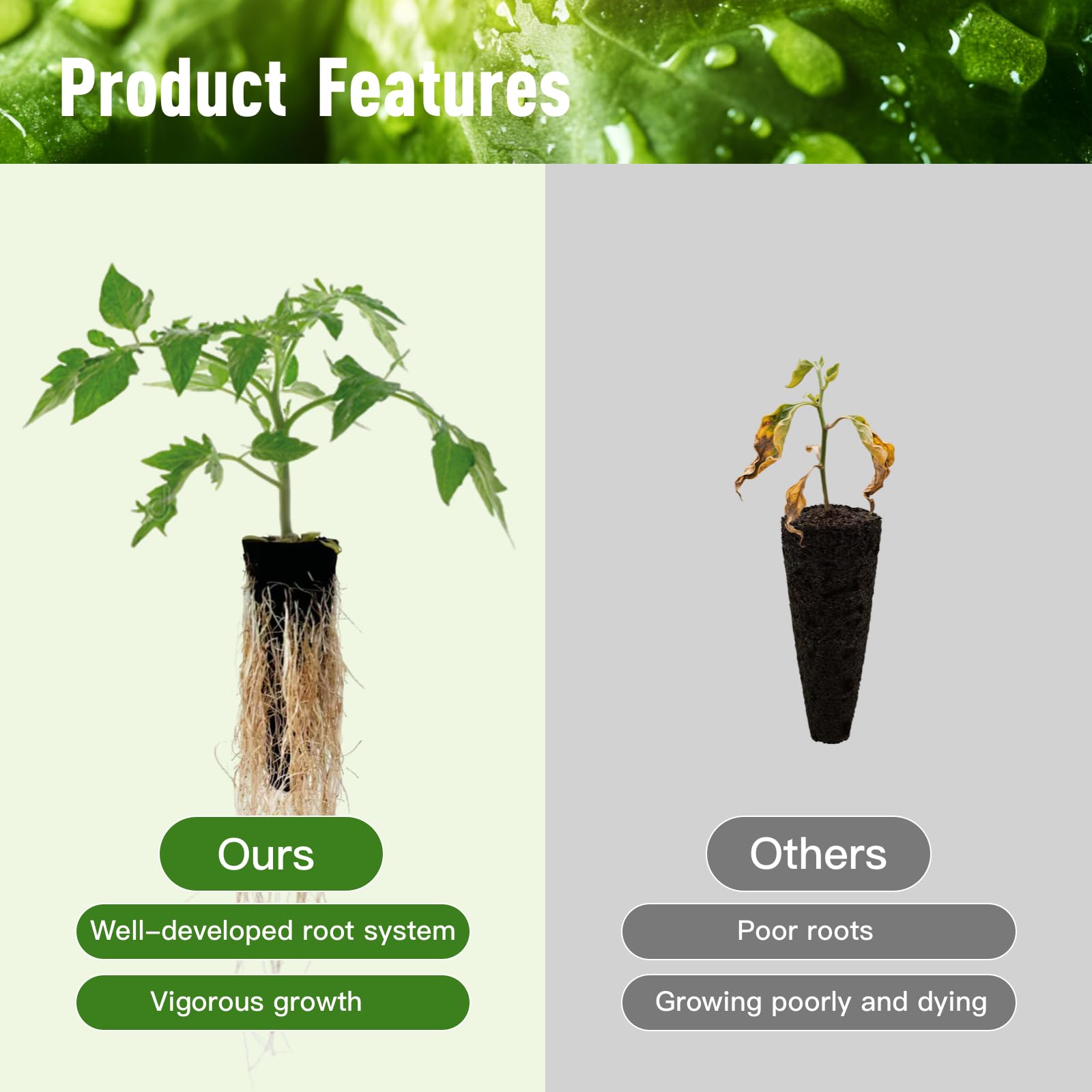 Seed-labels adhere securely to identify crops during cycles.