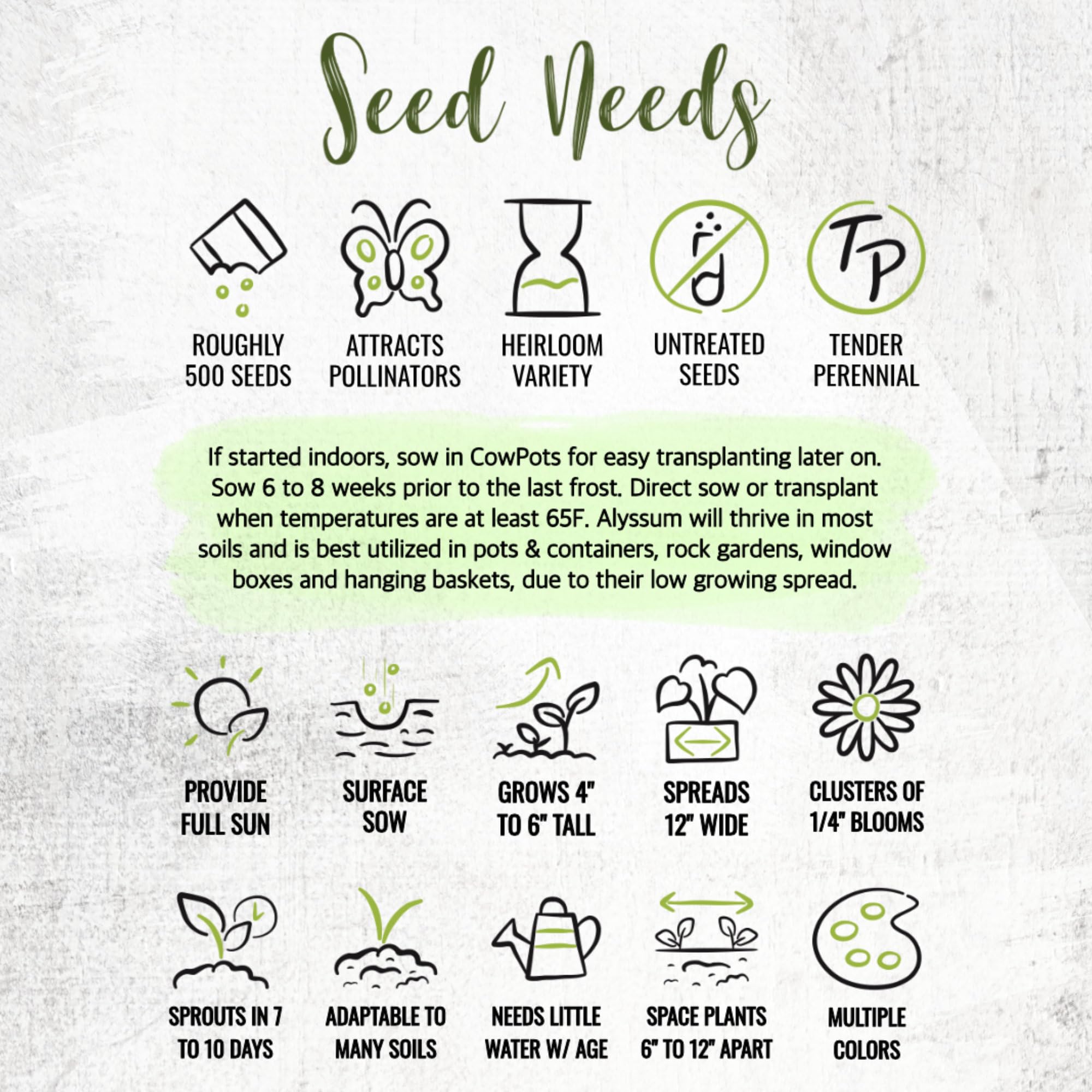 Seed Needs heirloom open-pollinated seeds are non-GMO and easy to start.