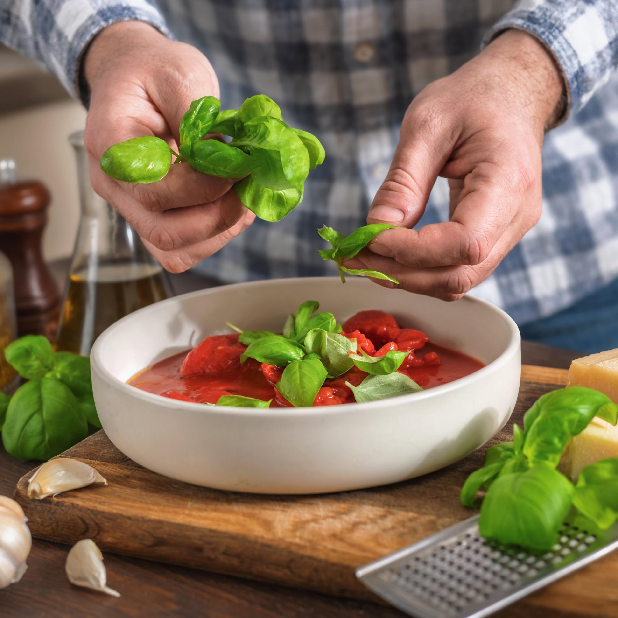 Seed Needs Basil Seeds Italian Large Leaf Packet is great for patio planters.