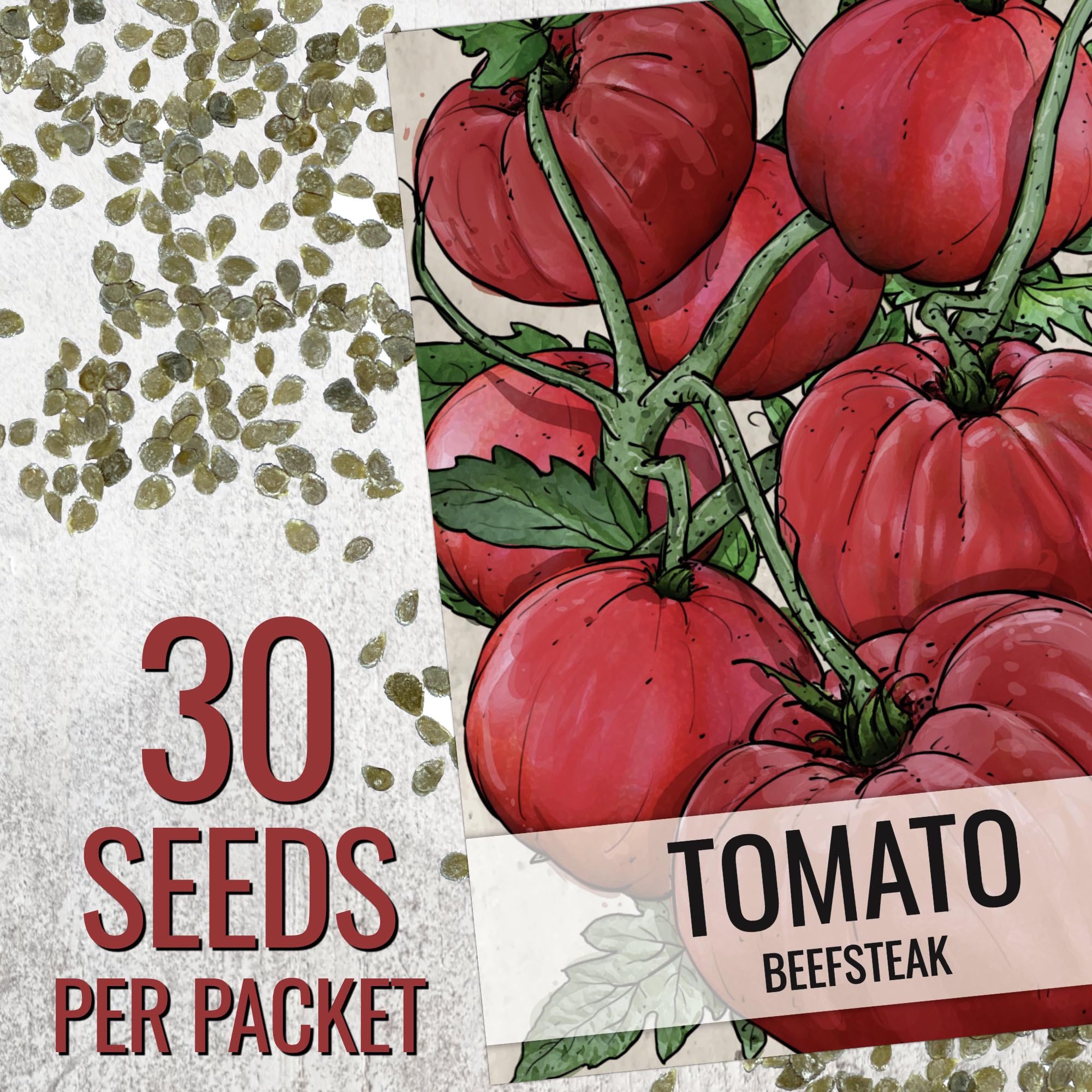 Seed Needs beefsteak tomato fruit giant, heavy harvest option for sandwiches.
