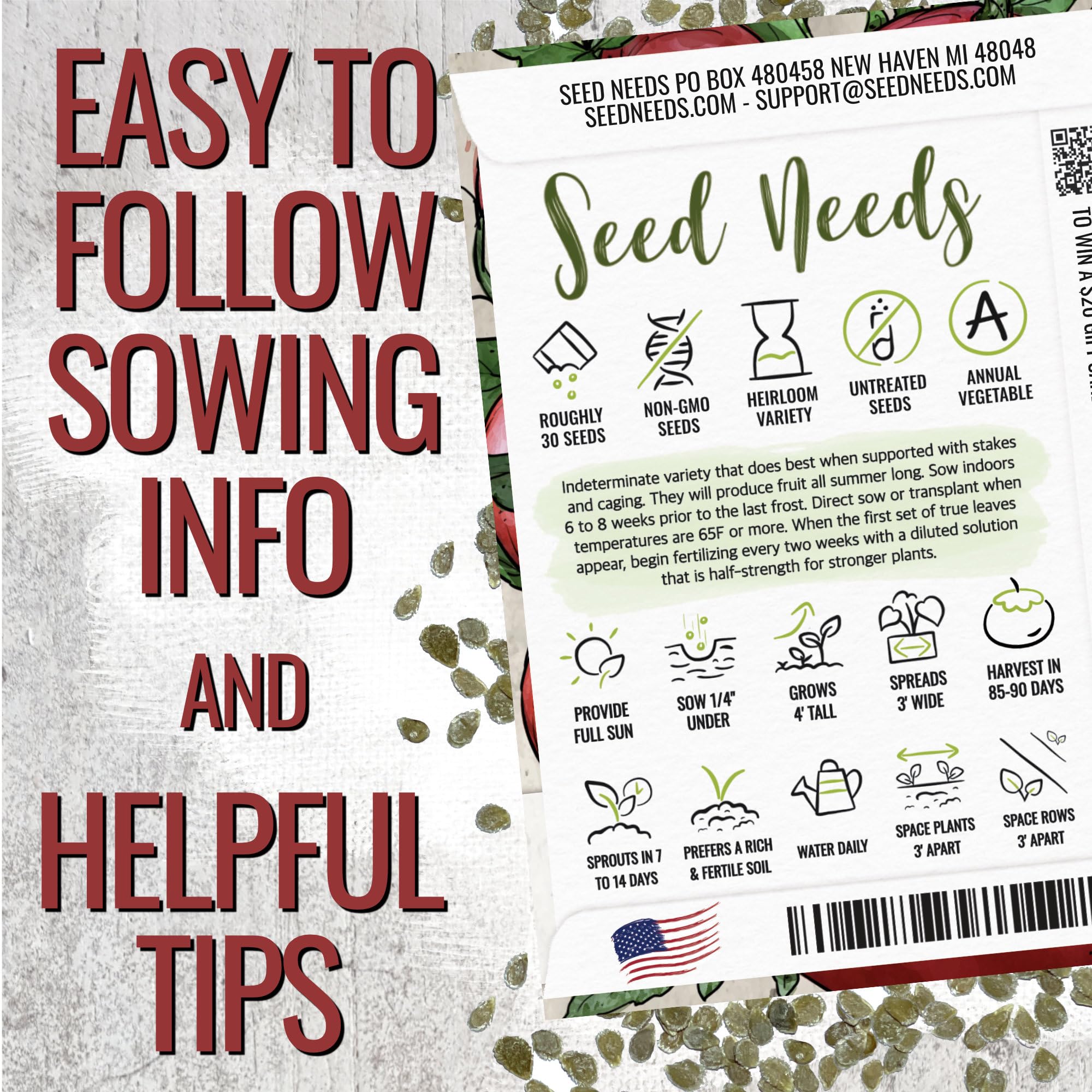 Seed Needs beefsteak tomato slice ready, perfect for large, juicy sandwiches.
