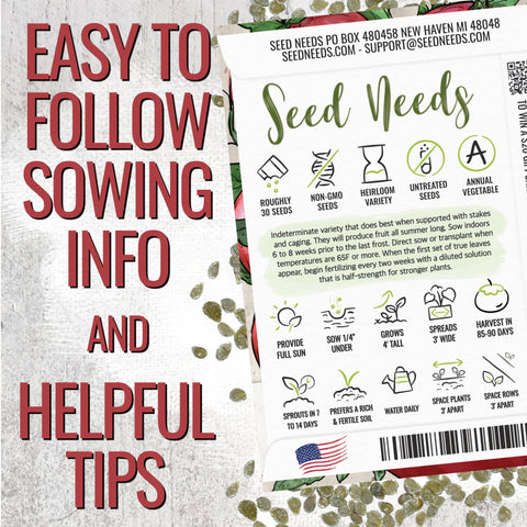 Seed Needs beefsteak tomato slice ready, perfect for large, juicy sandwiches.