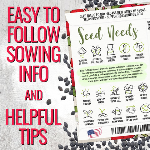 Seed Needs border plant reaches 2-3 feet for bed height balance.