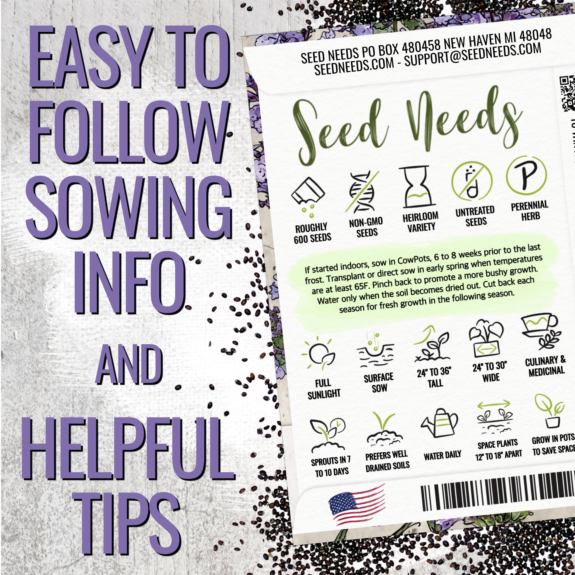 Seed Needs Catmint flower clusters in bloom attracting pollinators.