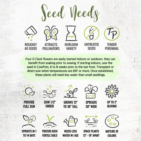 Fresh, moisture-resistant Seed Needs packaging preserves seed freshness.