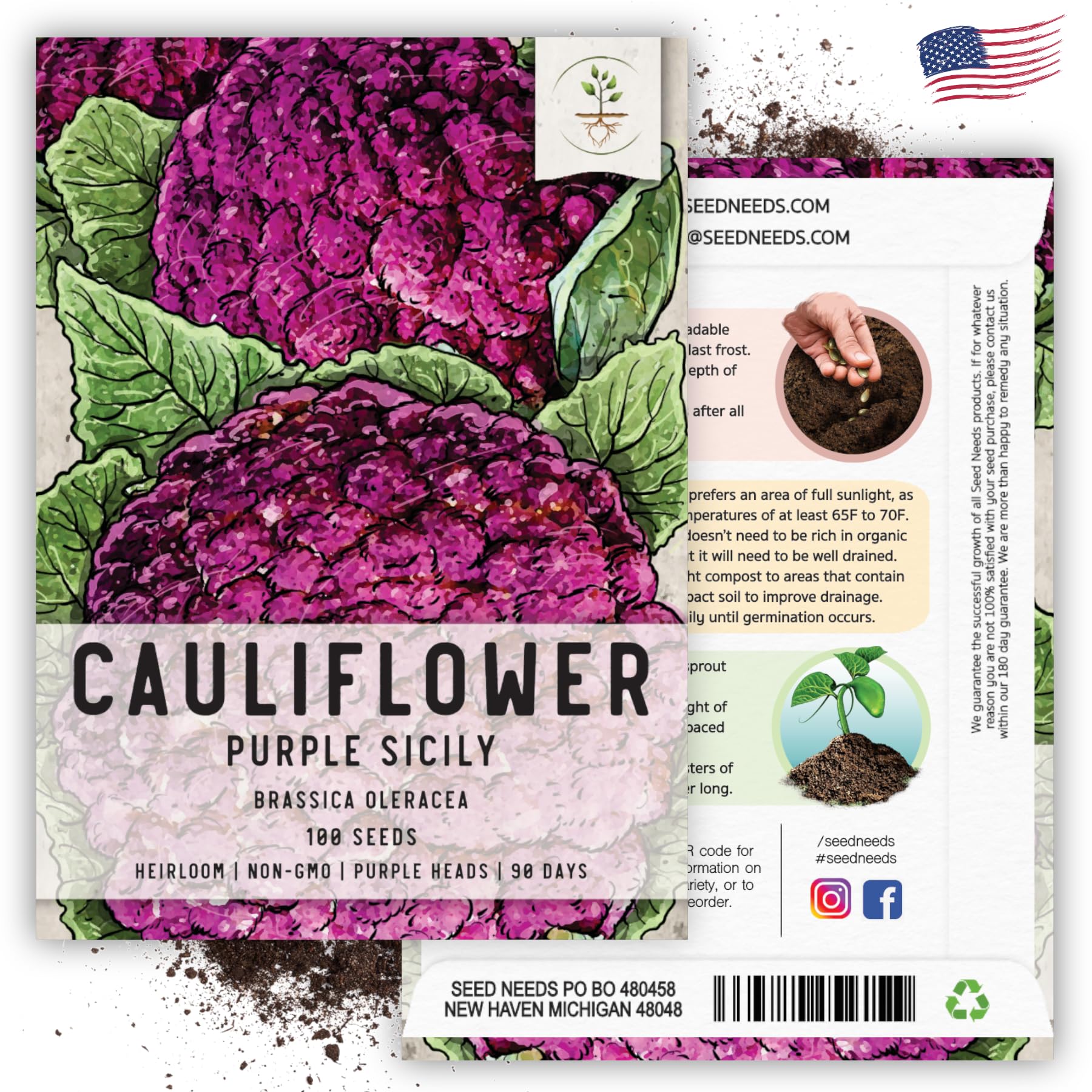 Seed Needs seed packaging preserves freshness and moisture protection
