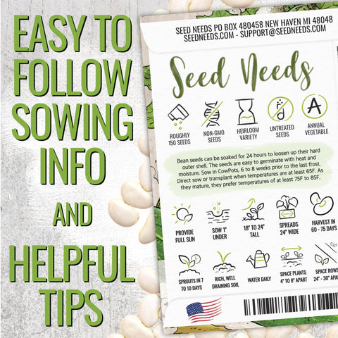 Seed Needs Henderson Lima beans flowering signaling upcoming pods