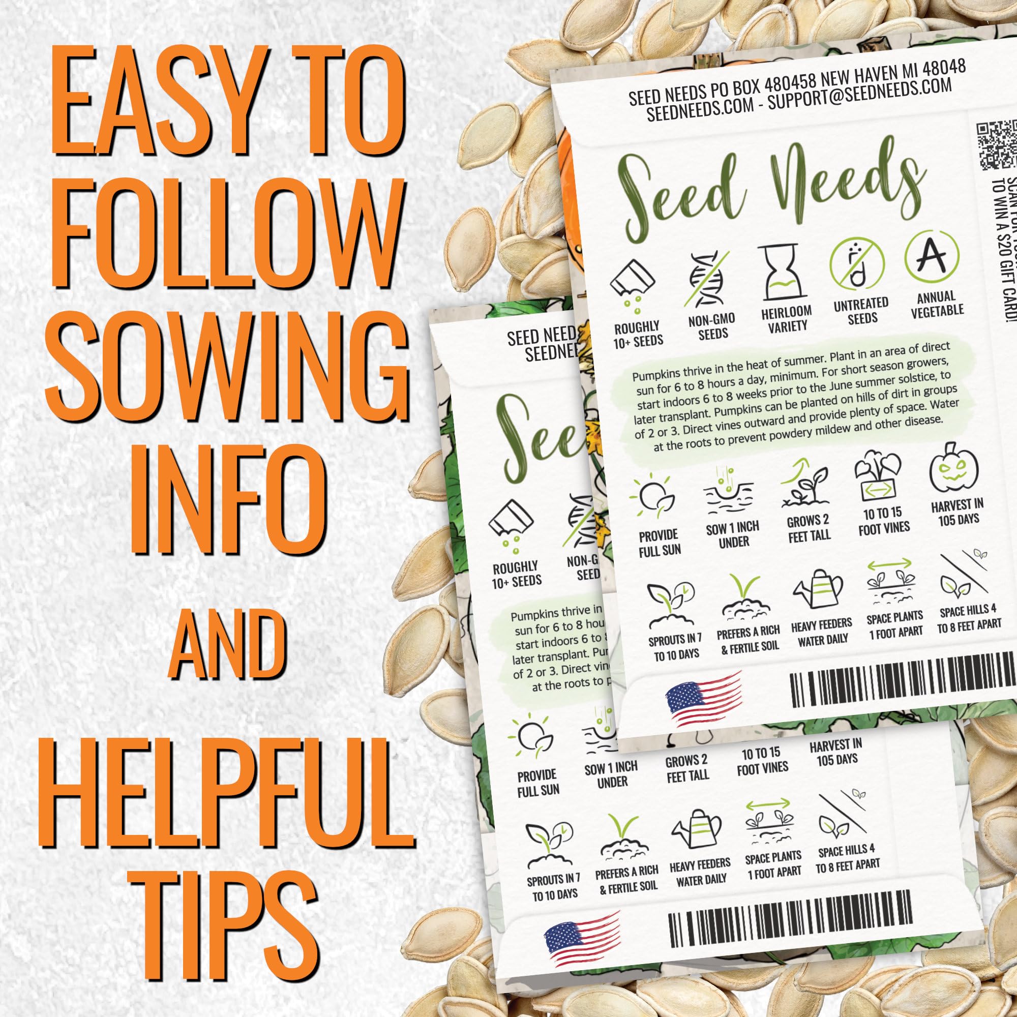 Seed Needs Jack Be Little pumpkins for tabletop accents
