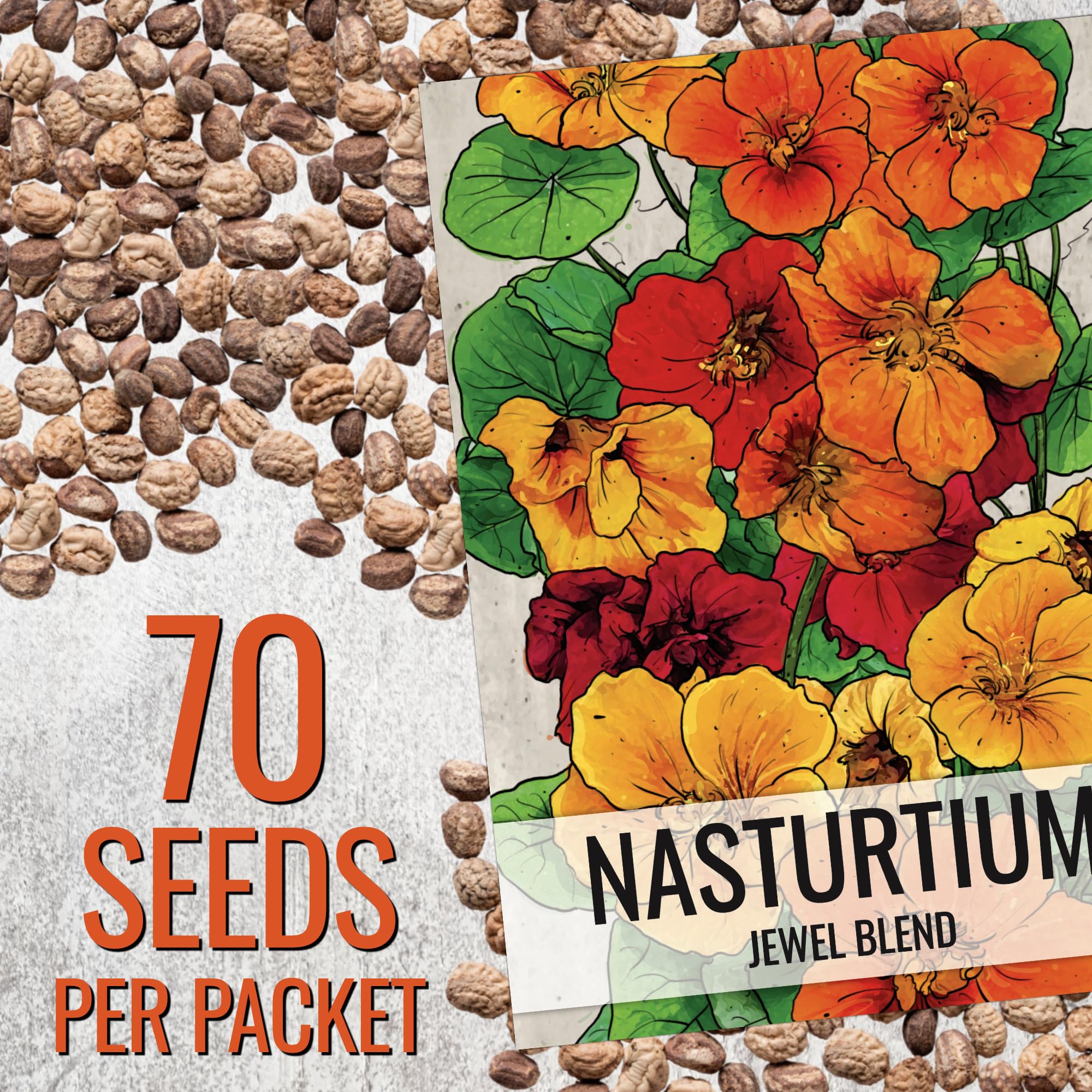Seed Needs Jewel Mixed flowers and leaves are edible for colorful salads.