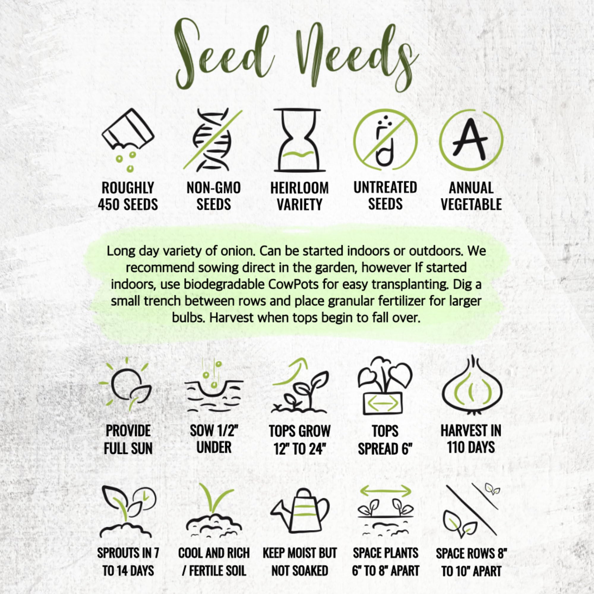 Seed Needs non-GMO seeds promote healthy harvests and regional adaptability.