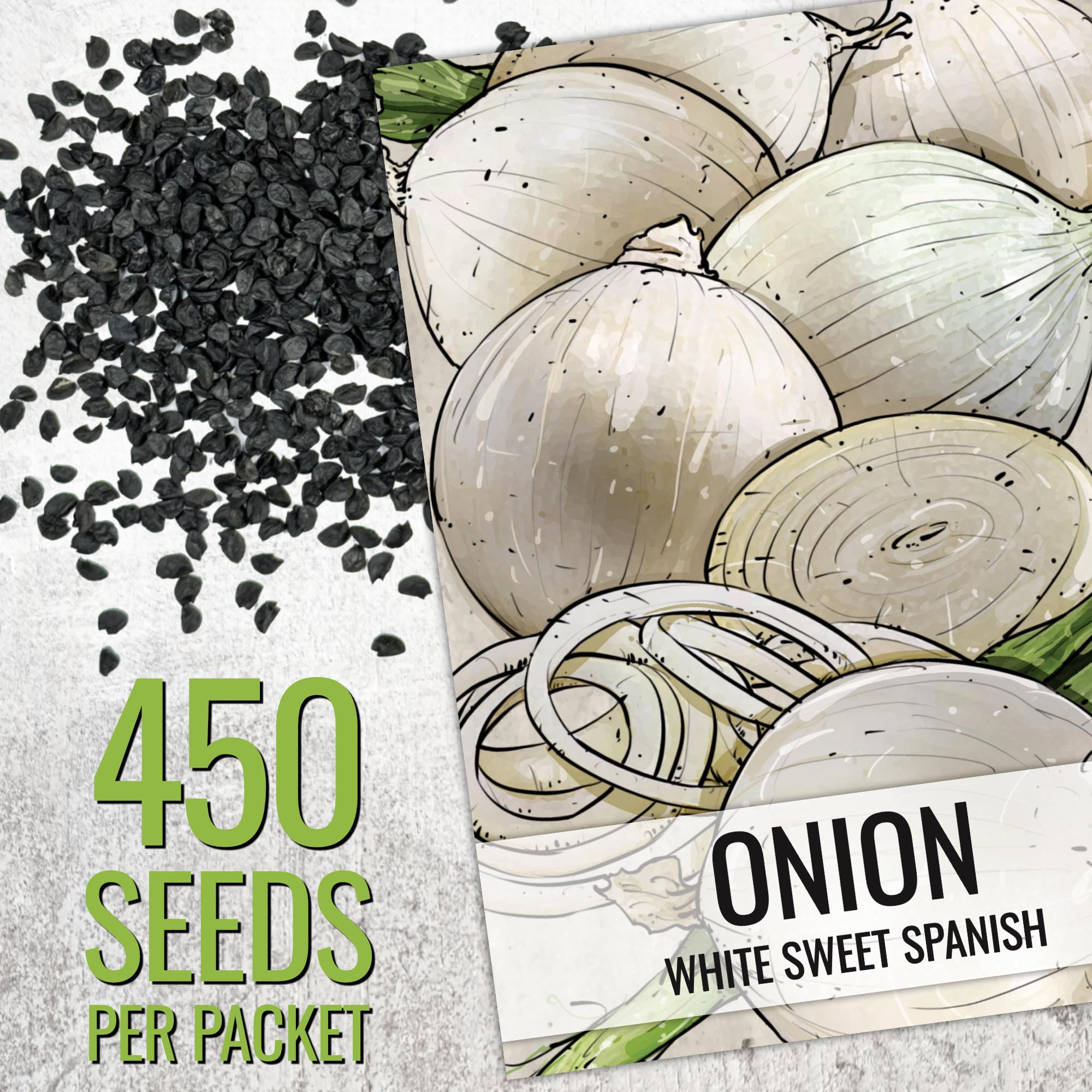 Seed Needs onion seeds germinating in a tray showing early vigor.