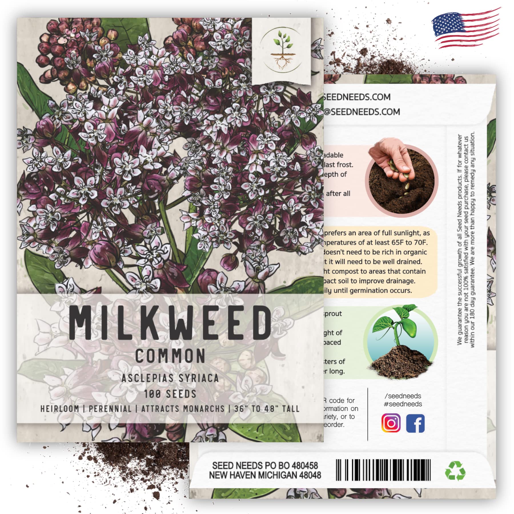 Seed Needs open-pollinated heirloom seeds image underscores seed authenticity and natural traits.