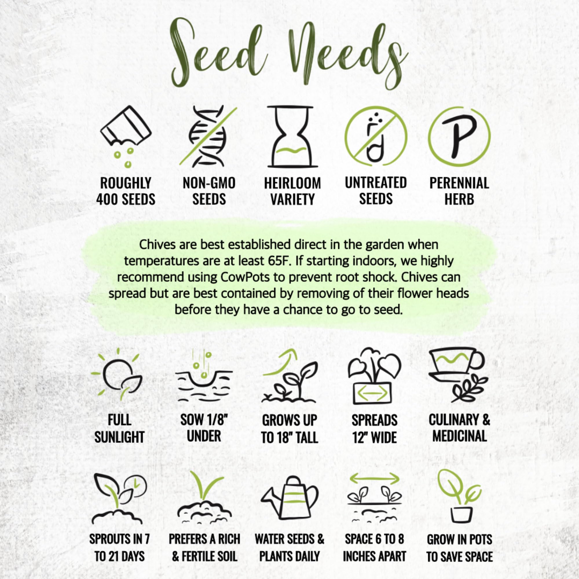 Seed Needs open-pollinated seeds image underlines heritage gardening options.