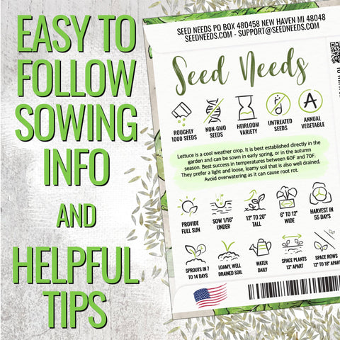 Seed Needs Parris Island COS thriving in sun and partial shade in a garden bed.