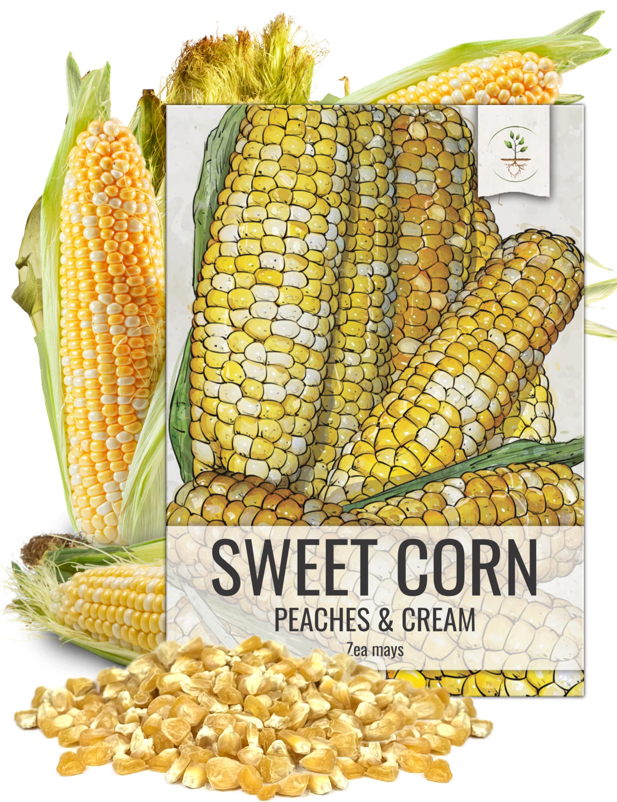 Seed Needs Peaches and Cream seed packet front for easy garden planning
