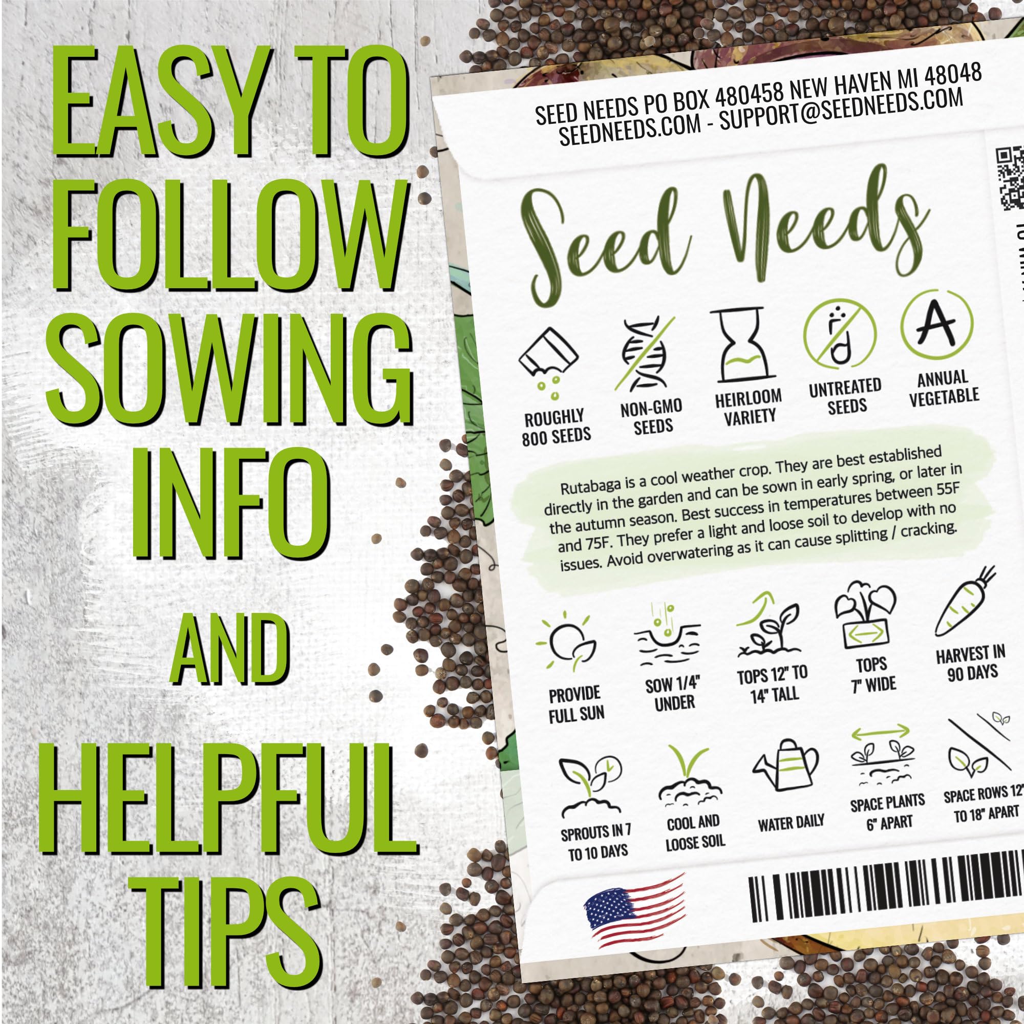 Seed Needs Rutabaga harvest image inspires roasting and mashing ideas.