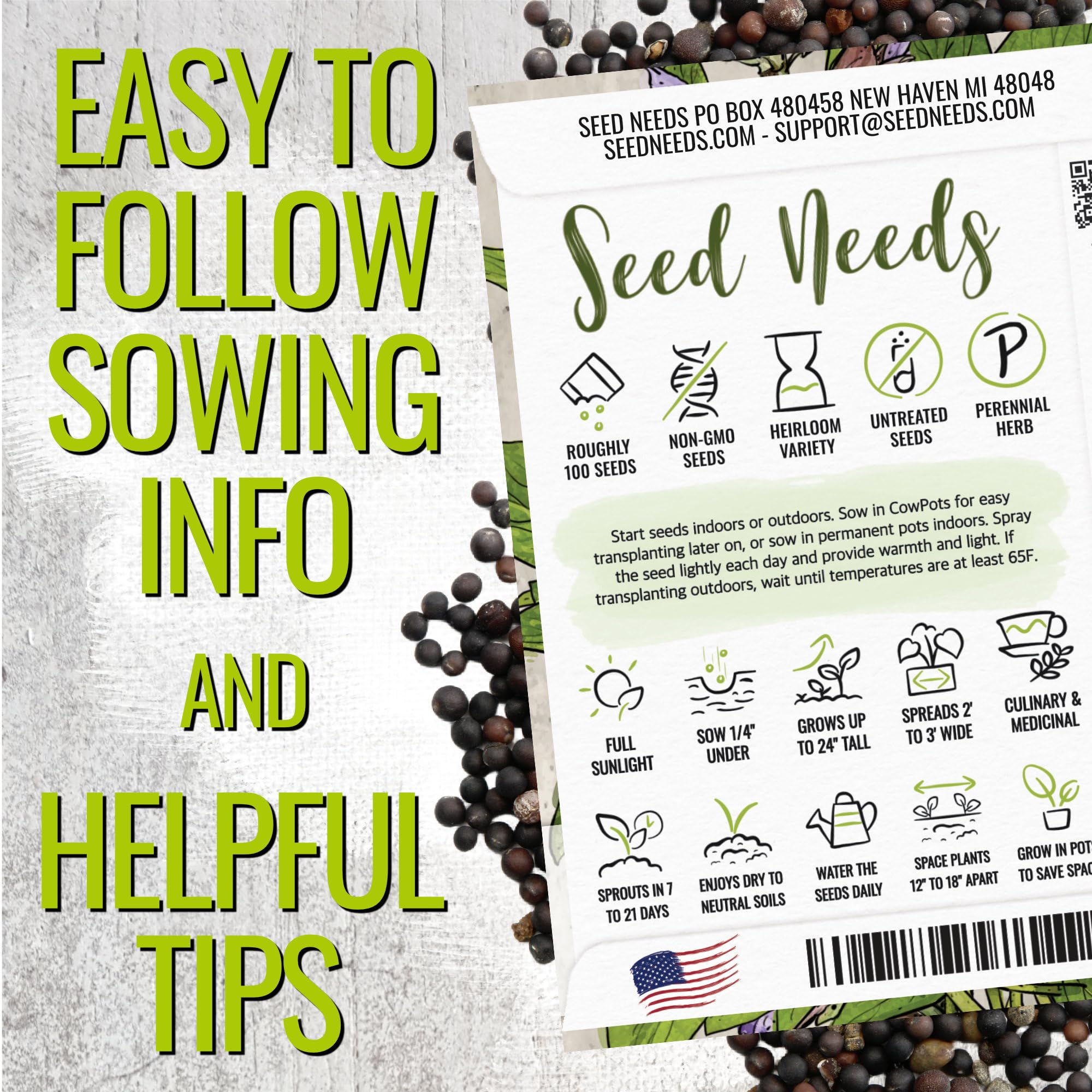 Seed Needs Sage Seeds dried leaves ready for storage and seasoning