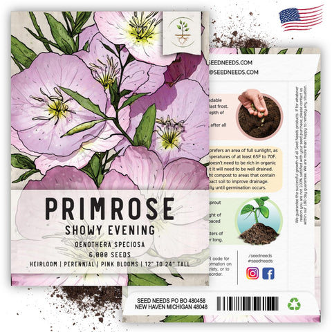 Seed Needs Showy Evening Primrose seeds promise freshness with direct-from-growers quality.