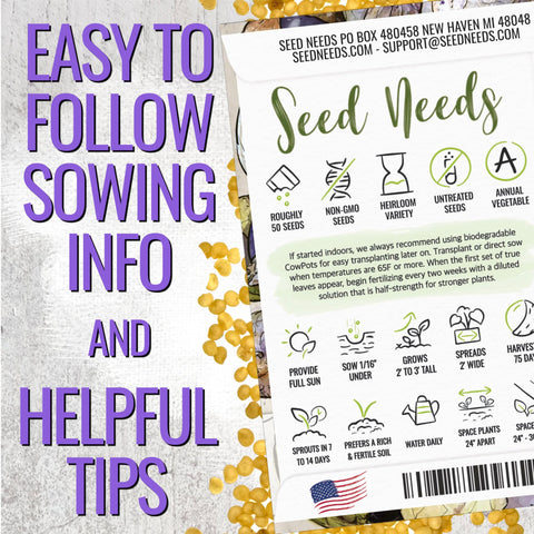 Seed Needs sun and soil guidance for tomatillo thriving in full sun.