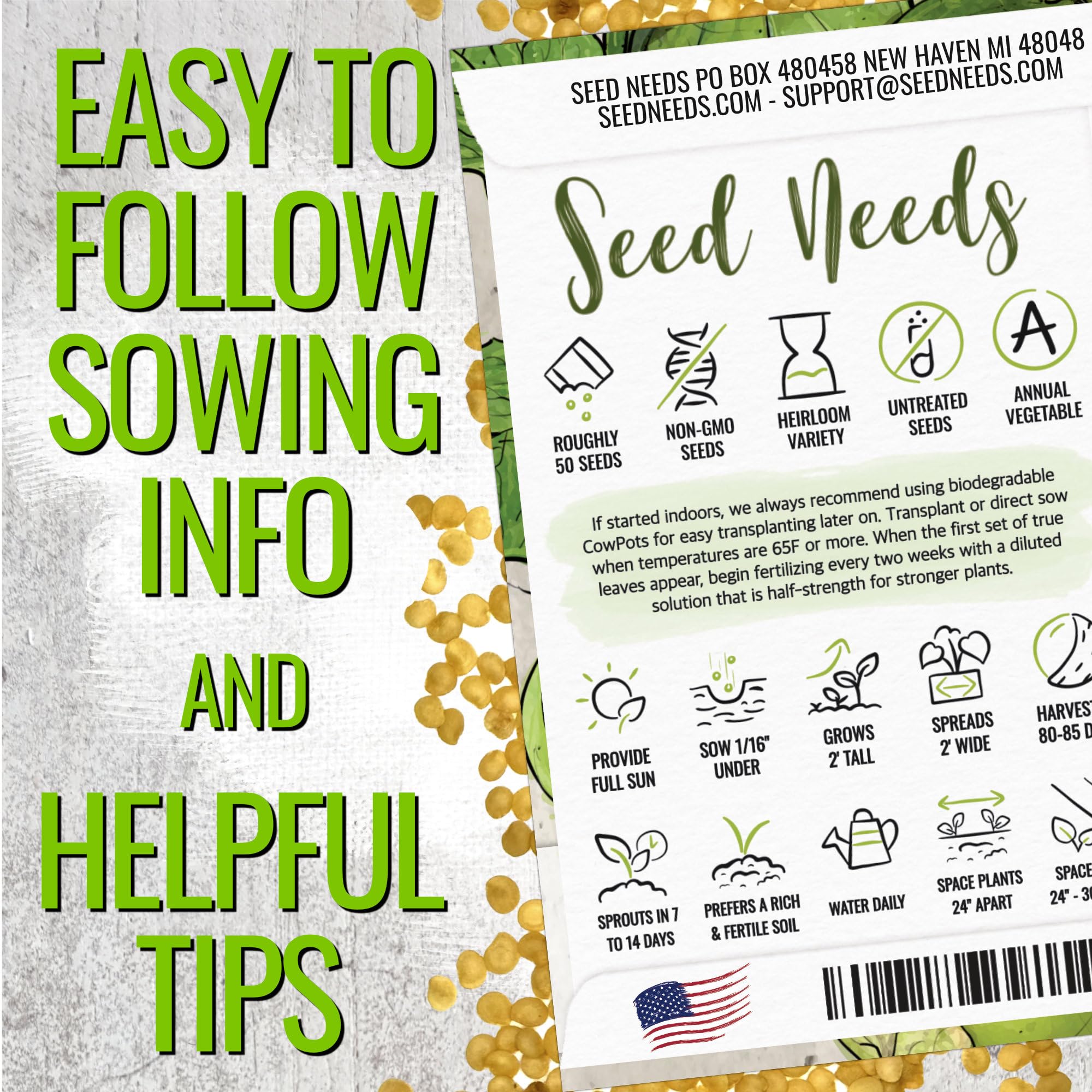 Seed Needs tomatillo fruit green 2-3 inch with husk open for vibrant harvest