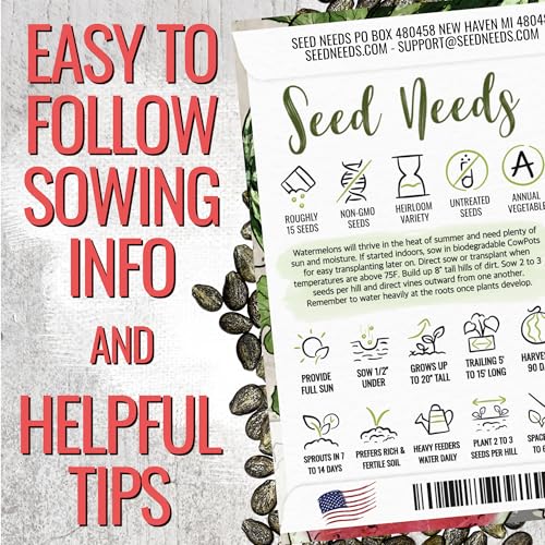 Seed Needs Sugar Baby seed pack highlights small-space harvest with intense sweetness