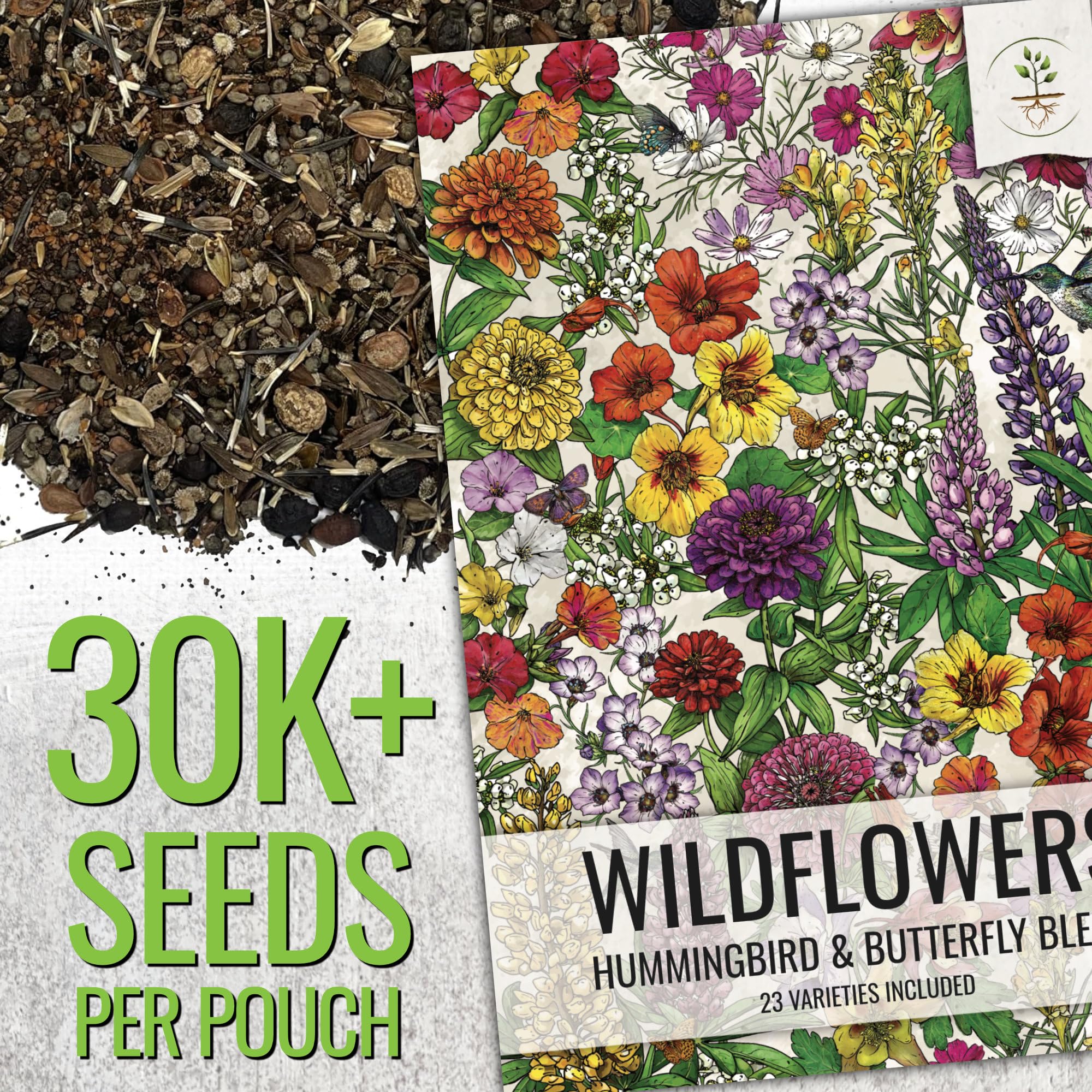 Seed Needs cosmos and zinnia seeds add bright color and attract pollinators