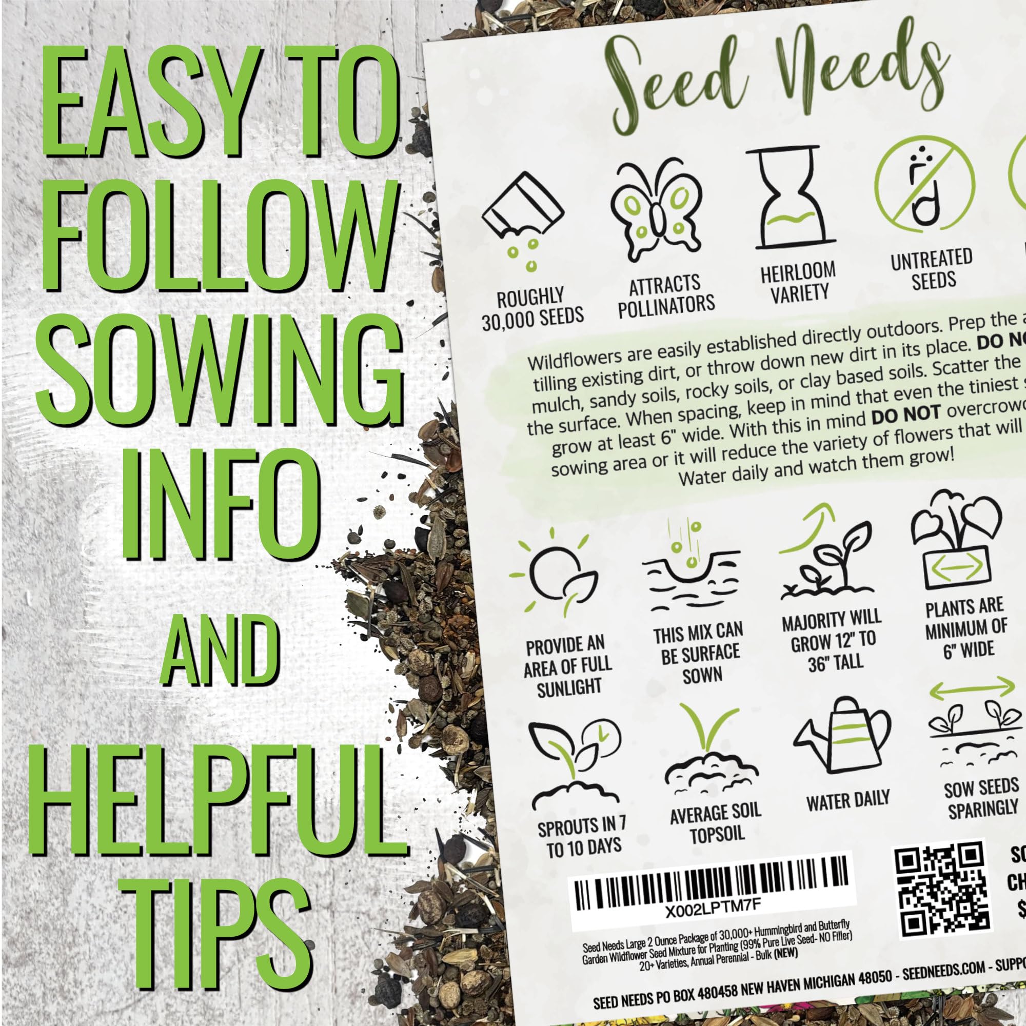 Seed Needs giant star columbine seeds for elegant perennial focal points