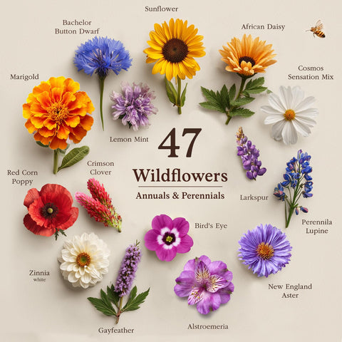 Seedboy pollinator garden setup demonstrates quick scatter-and-grow plan for bees and butterflies.