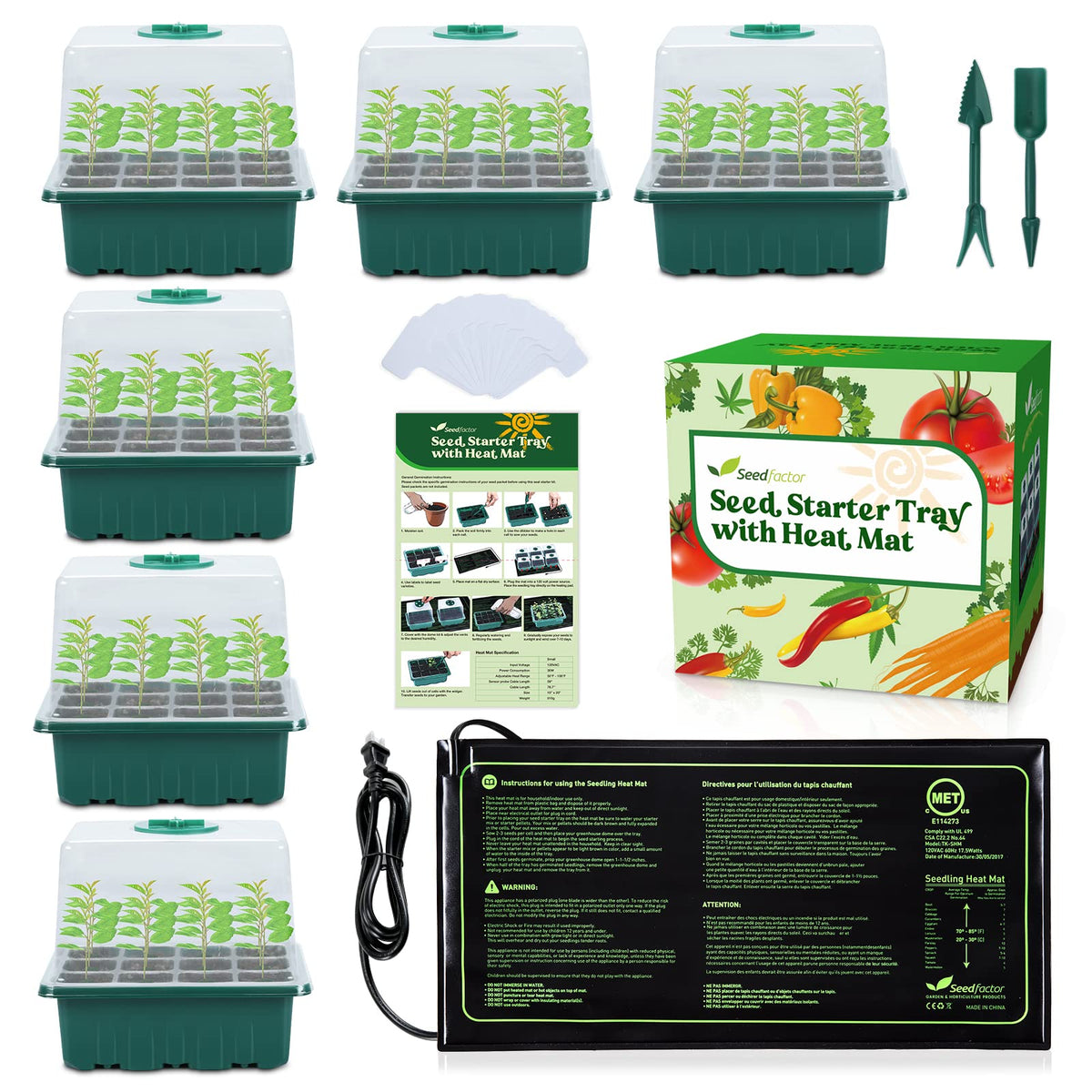 Seedfactor heat mat provides steady warmth for germination