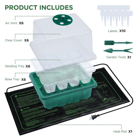 Seedfactor humidity dome controls moisture for uniform germination