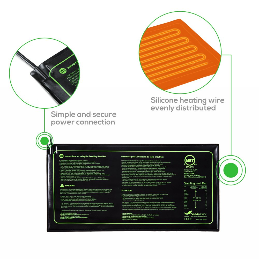 Seedfactor indoor plant warmth supports steady germination and root growth