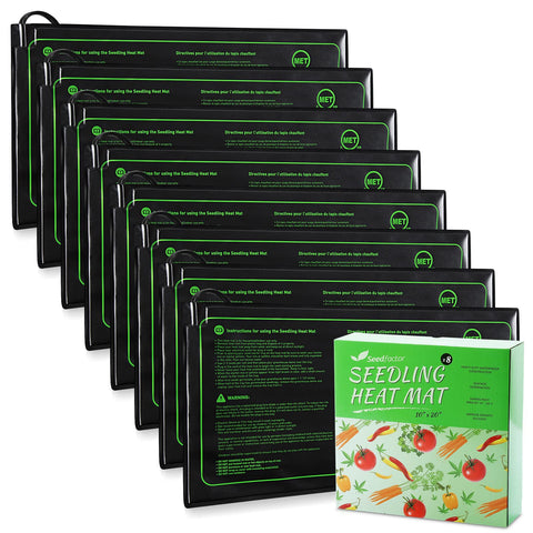 Seedfactor MET-certified seedling heat mat mini warms the root zone for germination
