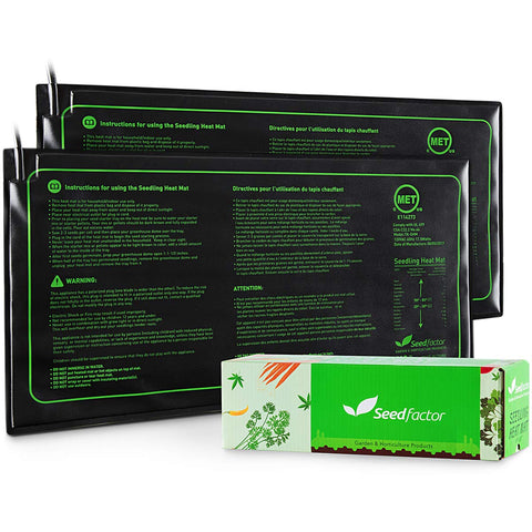 Seedfactor seedling heat mat mini 3.5x21 warms tiny starter trays effectively