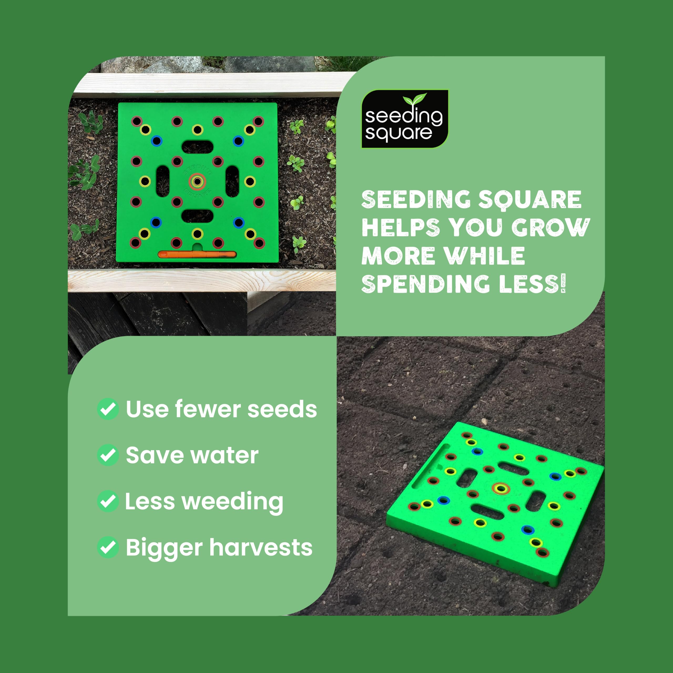 Seeding Square beginner-friendly kit makes planting accessible for families.