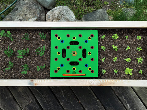 Seeding Square harvest-ready layout inspires efficient planting and less waste.