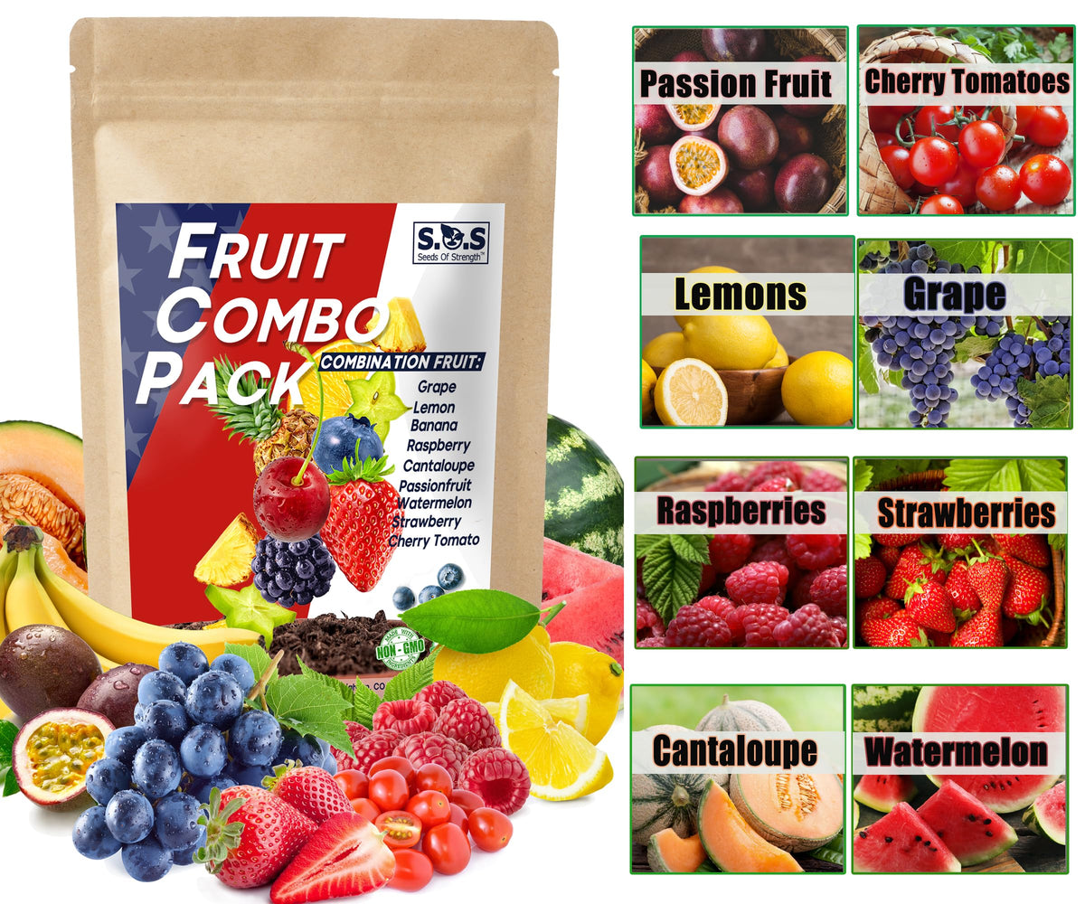 Seeds Of Strength 1300+ seeds fruit variety pack for diverse home gardening.