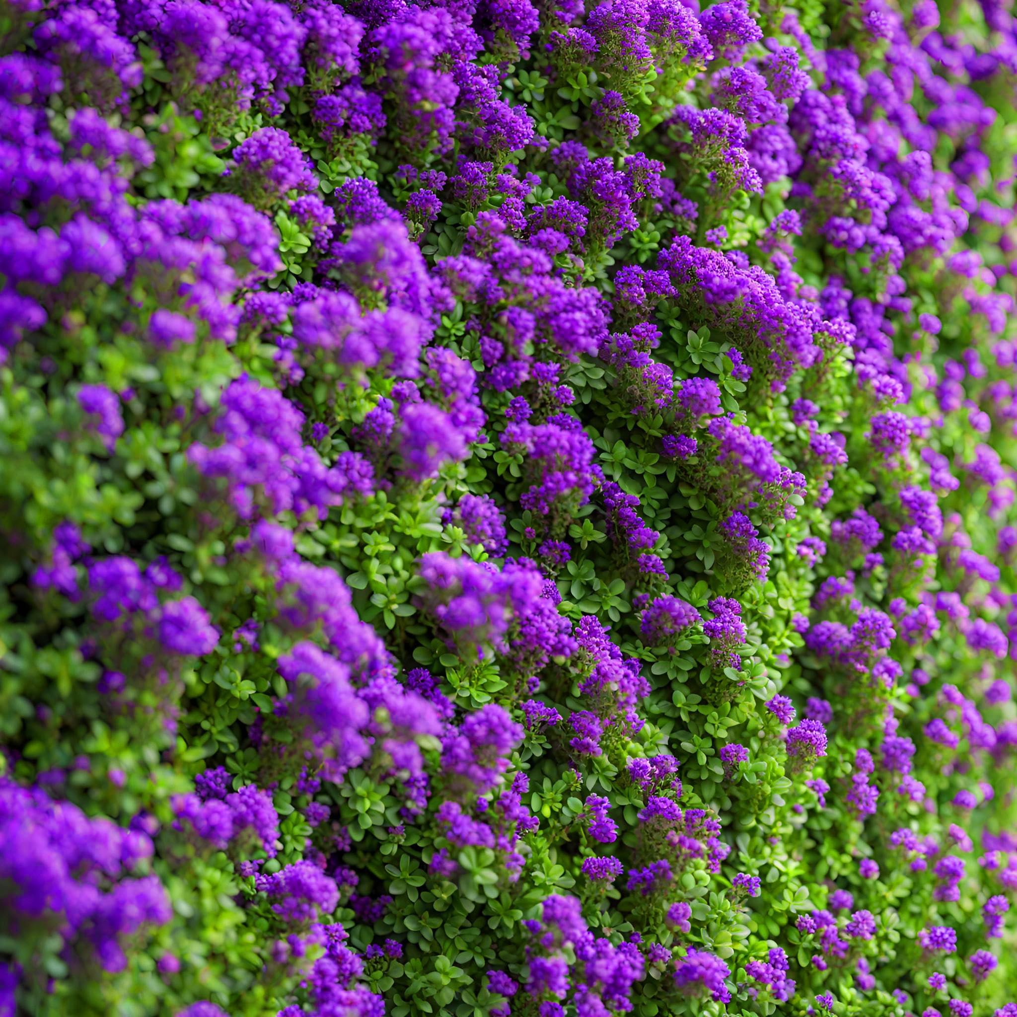 Seeds Of Strength creeping thyme thrives with minimal watering for low maintenance landscapes.