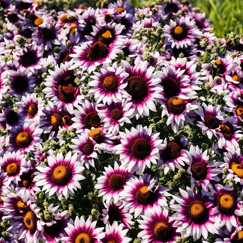 Seeds Of Strength non-GMO seeds with vibrant midsummer blooms.