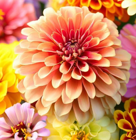 Seeds2Go zinnia long-blooming variety supports seasonal color