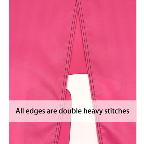 Seekamit pink flag with two copper grommets for secure mounting.
