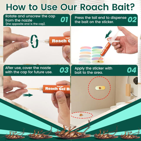 SEEKDIT advanced formulation roach gel bait works against multiple roach varieties