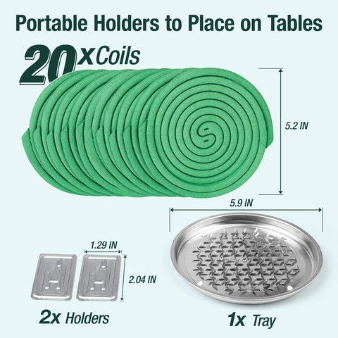 SEEKDIT coil stands set up on a table for outdoor use.