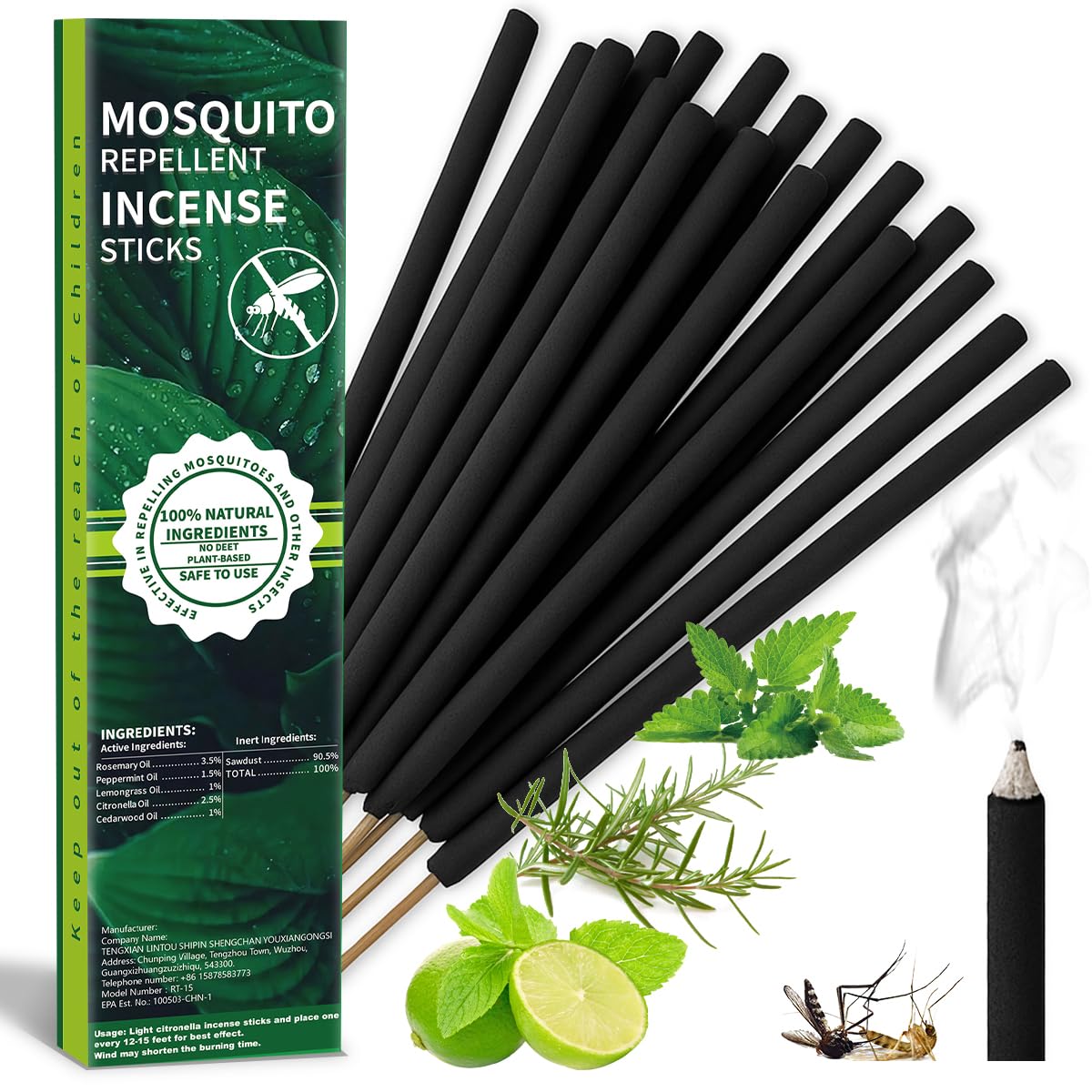 SEEKDIT extra-large sticks for outdoor use with extended burn