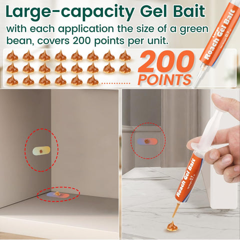 SEEKDIT large roach gel bait in pantries protects food areas from infestations