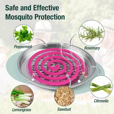 SEEKDIT mosquito coil holder keeps coils stable for patio gatherings